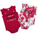 Girls Newborn & Infant Colosseum Red Wisconsin Badgers Two Bits Two-Pack Bodysuit Set