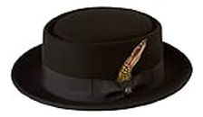Black Pork Pie Hat Breaking Bad/Heisenberg/Walter White Style Mod/Ska - Noir - Taille S