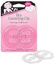 Hollywood Fashion Secrets Bra Converting Clips, Clear, 2 Count