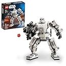 LEGO Star Wars Stormtrooper Mech 75370 Star Wars Collectible for Kids, this Buildable Star Wars Action Figure Features a Cockpit, Buildable Blaster and Iconic Imperial Stormtrooper Minifigure