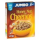 CHEERIOS - JUMBO SIZE PACK - Naturally Flavoured Honey Nut Cereal Box, Whole Grain is the First Ingredient, Made with Real Honey, 1.3 Kilograms Package of Cereal