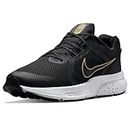 Nike Men's Zoom Span 4 Black/Metallic Gold-Dk Smoke Grey-White Running Shoes, 8.5 US