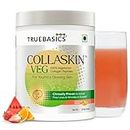 TrueBasics Collaskin,100% Vegetarian Collagen Peptides Powder|Collagen Supplements For Women & Men With Vitamin C,E&Hyaluronic Acid For Youthful Glowing Skin & Healthy Hair & Nails,Mixed Fruit,200 G