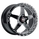 Weld 15x10 Ventura Beadlock Drag Wheel Milled Blk 5x4.5/5x114.3 +50mm