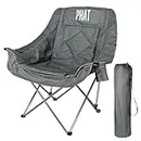 PHAT Camping Chair Padded Cushion,Outdoor Folding Chair Portable with Cup Holder and Carry Bag