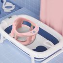 Asiento de baño de bebé rosa PP+PVC silla de bañera para bebés con ventosa desmontable NUEVO