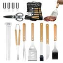 Barbecue Grilling Utensil Accessories Camping Outdoor Cooking Tools 18pcs Kit