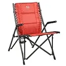 TIMBER RIDGE Fraser Deluxe Bungee Chair, Red, 41.34 x 18.11 x 14.17/32.28 inches