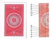 R.S.Magic Tricks SPY Dr.D Marked Playing Cards Cheating Playing Cards Red Best for Flash Card Magic
