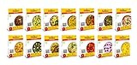 Indian Kitchen Foods Freeze Dried Ready to Eat Food and Dessert Combo Pack | Instant Vegetarian/Vegan Meal -Set of 15 Packets