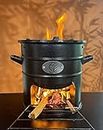 EARTHFIT ARJUN Portable Wood Camping Stove/Portable Outdoor Cooking Biomass Stove (Black),Stainless Steel