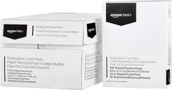 Amazon Basics Multipurpose Copy Printer Paper, 8.5" x 11", 20 lb, 10 Reams, 500