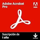 Adobe Acrobat Pro | 1 Año | PC/Mac | Código de activación enviado por email