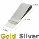 Money Clip Cash Note Business Card Holder Stainless Steel Mens Wallet Metal