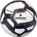 Derbystar Unisex – Erwachsene Street Soccer Fußballbälle, Weiss Blau Orange, 5