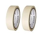 MYSTIC Masking Tape 24mm X 20 Meter Pack of 2, 1 Inch Masking Tape for Drawing, Painting, Carpentering, Tailoring, Denting & painting, DIY crafts, Designing, Model making and Fabrication