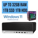 SALES HP Desktop Computer i5 up to 32GB RAM 2TB SSD Office Business Slim PC BT 5