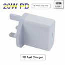 6.6ft PD Fast Charger UK Plug Block Adapter Cable for Samsung Galaxy S22/S21/S20