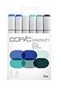 Copic Markers 6-Piece Sketch Set, Sea and Sky