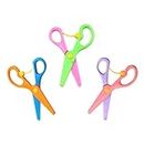 GOCO kids craft Safety Scissors (Pack of 3)- Pre-school Training Scissors for Educational Learning with Non-Toxic - Art and Craft Scissors for Kids & School Students (Training Scissors, 3)