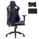 Victorage Gaming Chair | Ergonomically Computer Gaming Chair with Headrest and Lumbar Support | Adjustable Reclining Large Chair for Adults and Teens | PU Leather and 2D Armrests | 400Lbs Support