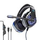 Cunsieun Gaming Headset for PS4, PS5,Xbox One, PC, Gaming Headphones with 2m Cable,Stereo Surround Headphones with Microphone, Noise-Cancelling, Bass Surround Sound,3.5mm Jack