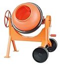 Lena 5004 x Concrete 29 cm Orange, Large Cement Beach and Sandpit, Mixer with Realistic Function, Sand Toy for Children and Small Builders from 3 Years, Colourful