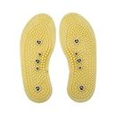 Magnetic Reflexology Insoles, 2 Pair Thenar Health Care Massage Shoe Pad Allowable Cut to Size (41-45(CN))