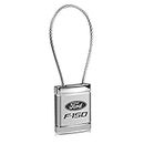 Ford f-150 logo metallo Silver Chrome cable Car Key Fob