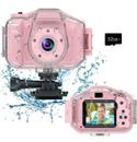Videocamere digitali HD impermeabili bambini giocattolo portatile bambino 3-9 regalo 32 GB rosa