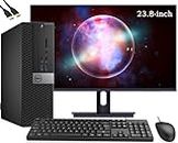 Dell OptiPlex 5040 SFF Desktop Computer PC Bundle Setup with New 23.8" FHD Monitor Inter Core i5-6600 3.3GHz 4-Cores 8GB 256GB SSD, Keyboard & Mouse, Wi-Fi, Bluetooth, Windows 10 Pro (Renewed)