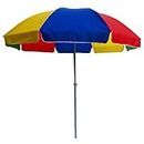RAINPOPSON Garden Umbrella without Stand 7ft Outdoor Big Size Canopy Patio Umbrella (Multicolor)