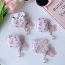 Pink Butterfly Earphone Case With Charm For Apple AirPods Pro 2,1st/2nd/3rd Gen
