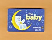 Collectible Walmart Gift Card - For Baby, Teddy,  Moon- No Cash Value - FD10737