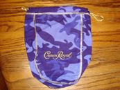 Limited Crown Royal Camouflage purple bag camo 750 ML 9" x 5" x 2.5"