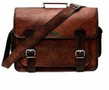 16'' Men Leather Messenger Shoulder Satchel Briefcase Bag Laptop Best Choice