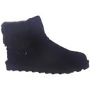 Bearpaw Womens Konnie Black Suede Ankle Boots Shoes 12 Medium (B,M) BHFO 0984