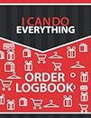 Order Logbook: Track Finances, Business Plans, Date Shipped, Subtotal, Shipping Cost, Discounts and Total.