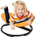 Silla pequeña antideslizante con base de metal para niños, silla giratoria para niños con autismo, silla sensorial con giro de carrusel, entrenamiento de coordinación corporal