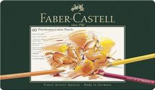 Faber-Castell Polychromos Colour Art Pencils Tin of 60 Break Resistant Leads