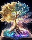 TREXEE 5D Diamond Painting by Number Kits for Adults & Kids, 12x16inch DIY Full Drill Embroidery Cross Stitch Pictures Art Kit, DIY Diamond Painting Kit DIY Painting kit (Color 36)