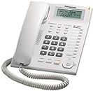 Panasonic Single Line KX-TS880MX Corded Landline Phone (White-Black)