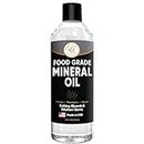 Mineral Oil for Cutting Board - 8oz Food Grade Mineral Oil, Butcher Block Oil to Maintain Wood Cutting Board Conditioner, Protects and Restores Wood, Bamboo, and Teak Cutting Boards and Utensils