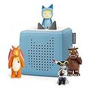 tonies Toniebox Julia Donaldson Bundle Incl. 1 Creative and 3 Characters, The Gruffalo, Zog, and Highway Rat, Kids Presents, Screen-Free Audiobooks/Kids Music Player, Early Learning Toys, Light Blue