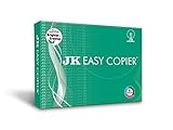 JK Easy Copier Paper | A4 Size | 70 GSM | 500 Sheets | White Paper, 1 Ream | For Laserjet & Inkjet Printer | Fast Drying | Both Side Print | Eco Friendly | ColorLok (Pack of 1) | One Ream