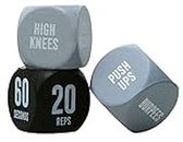 Series-8 Fitness 6 Sided Exercise Dice - Fitness, Gym Workouts, Home Physical Education, and Adult Sports Training - Foam - Medium 2 Inch Diameter - 3 Pack
