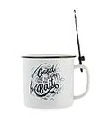 Boxer Gifts 'Good Things Come to Those Who Bait' Mug - Funny Fishing Gifts for Men On Birthday Or Christmas | Comes with a Joke Rod for Dunking Biscuits, White
