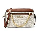 Michael Kors East West Chain, Vanilla Sig. Brown, Small