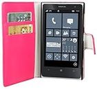 Mumbi - Funda con tapa para Nokia Lumia 1020 (piel), color rosa