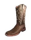 Ferrini Western Boots Mens Caiman Gator Cowboy 12 EE Rust 40393-23